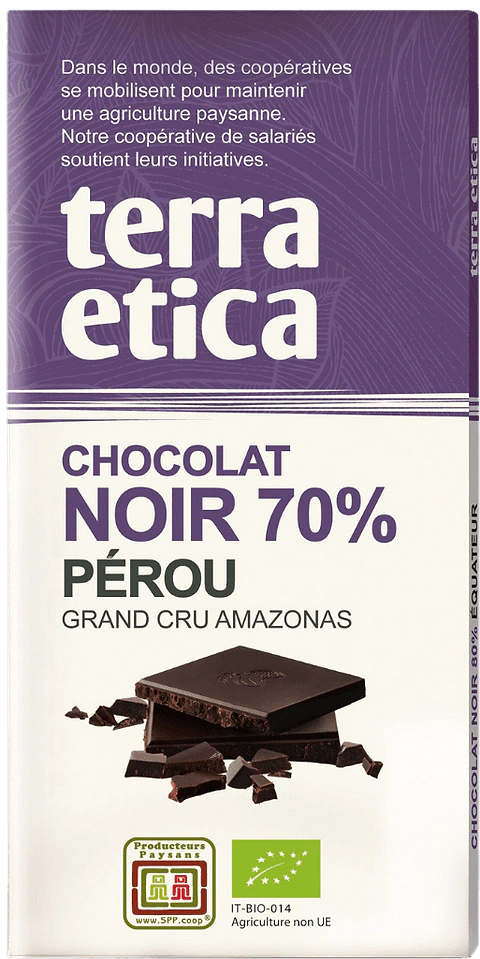 70% Peruaanse donkere chocolade BIO